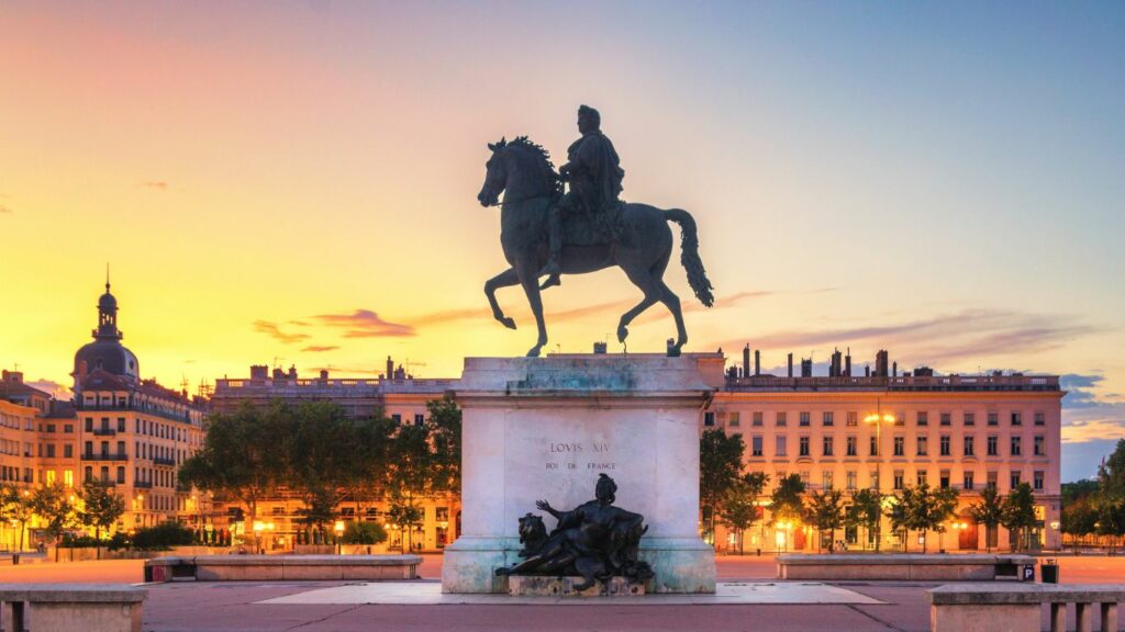 Place Bellecour à Lyon