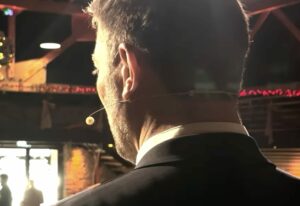 Hervé Troccaz, journaliste animateur à Lyon pour une soirée d'entreprise