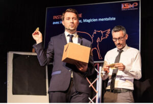Hervé Troccaz, maitre de cérémonie à Genève lors d'une soirée d'entreprise