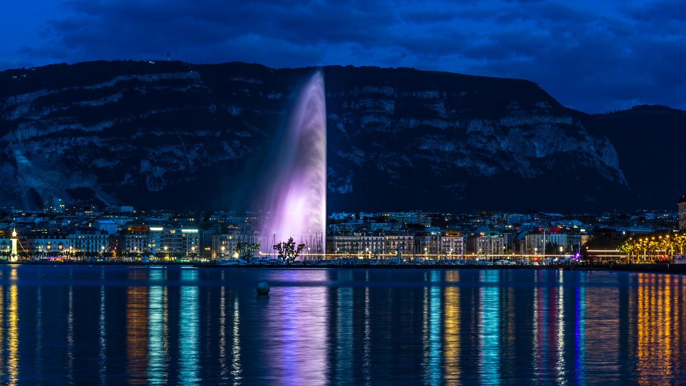 Genève la nuit